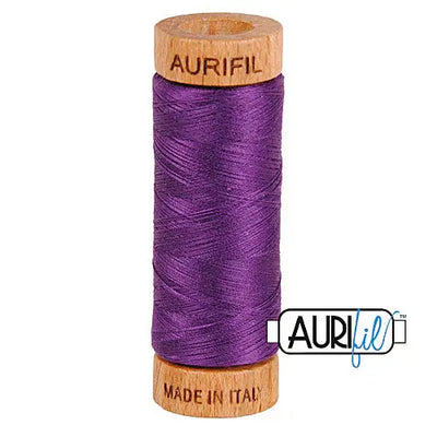 Hilo de algodón Aurifil 80wt - 2545 Púrpura Medio