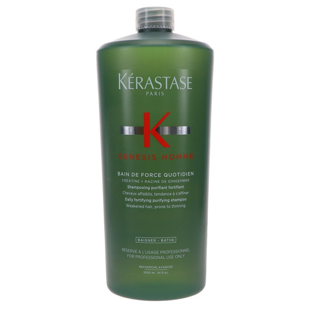 Shampoo Kerastase Genesis Homme Bain De Force Quotidien 33,8 Oz
