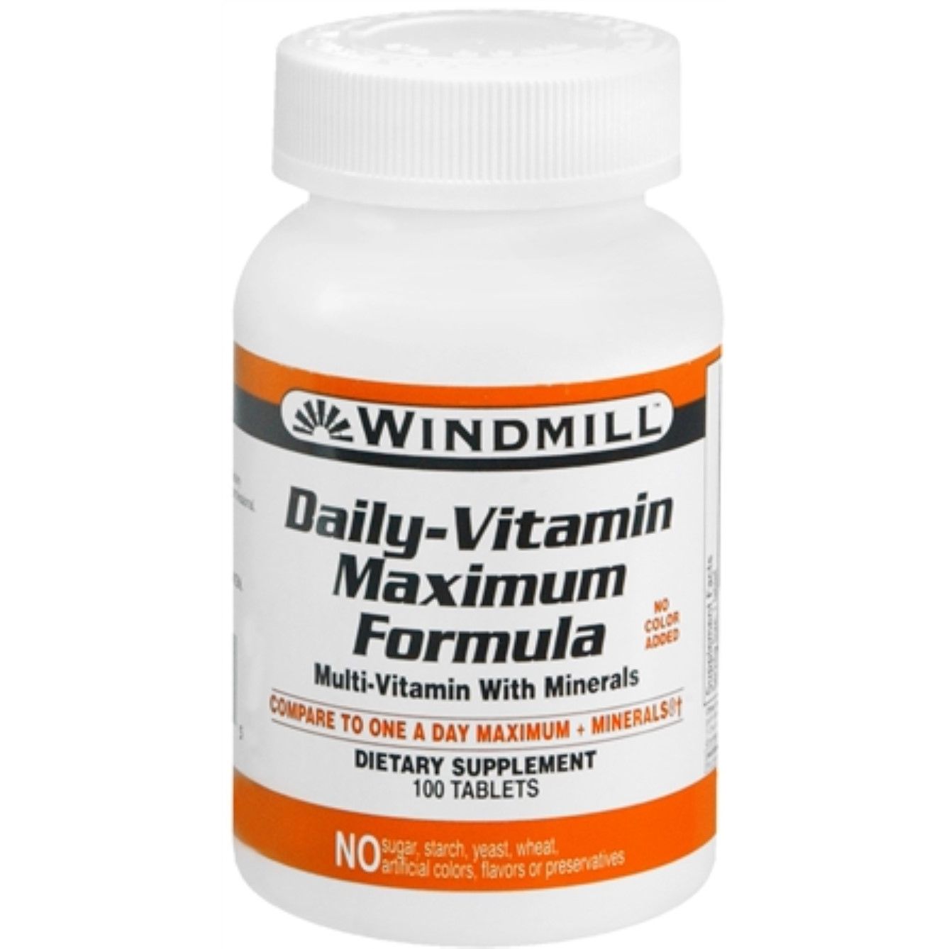 Formule Maximale de Vitamines Quotidiennes Windmill® – 100 Comprimés