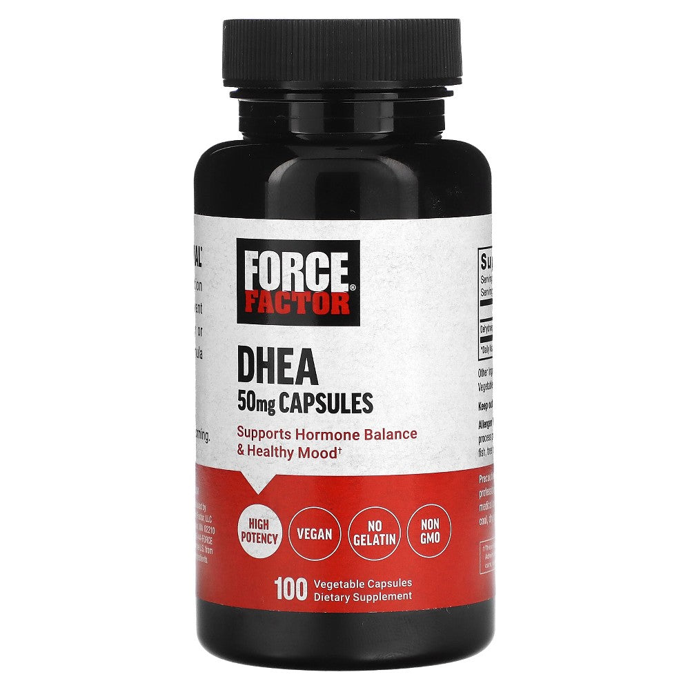 Force Factor DHEA, 50 Mg, 100 Cápsulas Vegetales