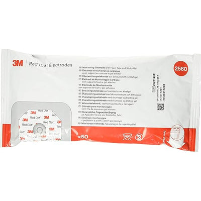 Electrodos de Monitoreo 3M Red Dot con Cinta y Gel - 500 Contenido