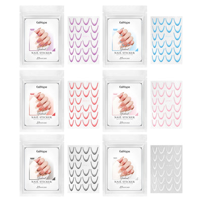 French Gradient Nail Sticker Gradient Nail Sticker Easy Nail Decor Personalized Nail Sticker - Korvel