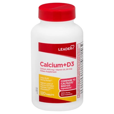 Tablettes Leader Calcium + D3
