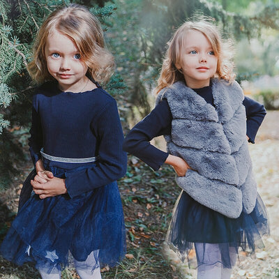 Bear Leader Girls Dress Pentagram Princess Dress Brand Girls Clothes Children Clothing European and American Style Girls Dresses - Korvel