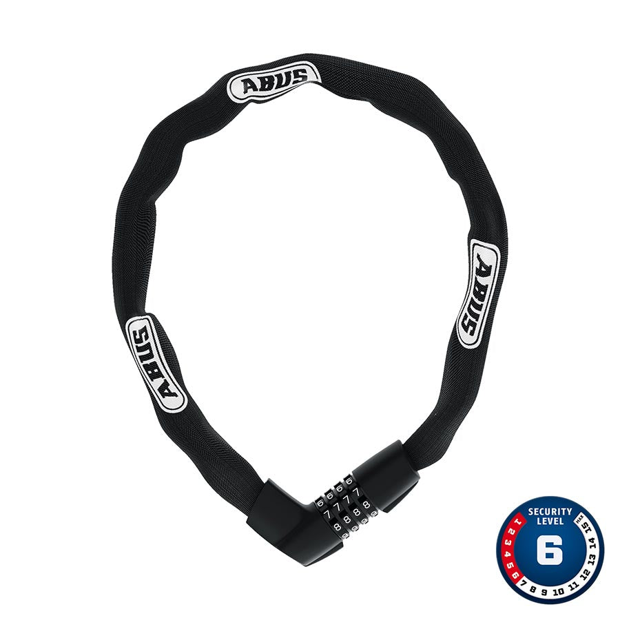 Candado de cadena Abus Tresor 1385 Combo - 7mm x 75cm - Negro