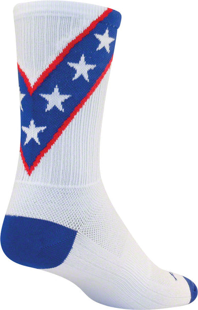 SockGuy SGX Daredevil Athletic Socks - 6" White Large/X-Large