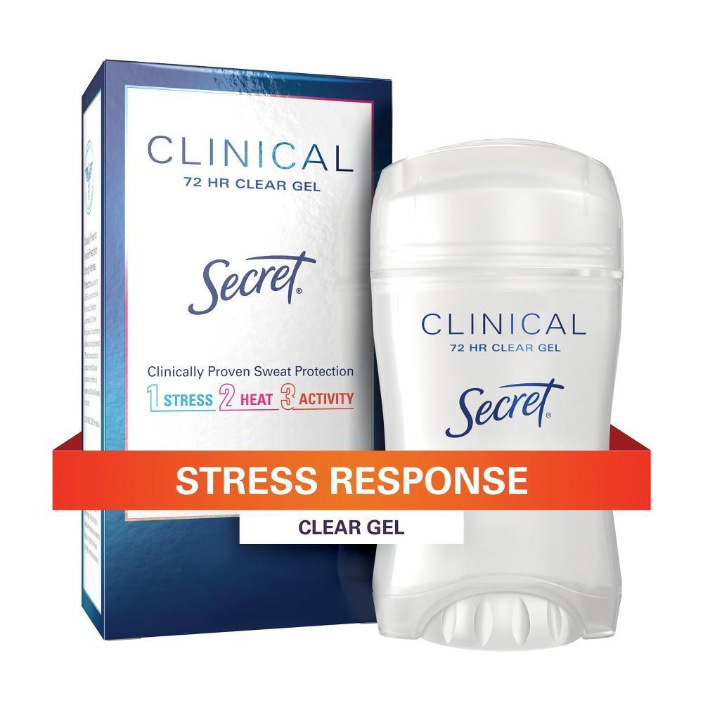Déodorant et Antitranspirant Secret Clinical Strength Gel Transparent - Réaction au Stress