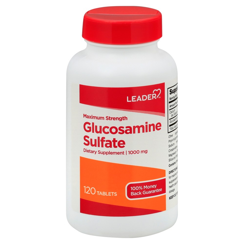 Tabletas de Glucosamina Sulfato de Fuerza Máxima de Leader - 120 Contenido