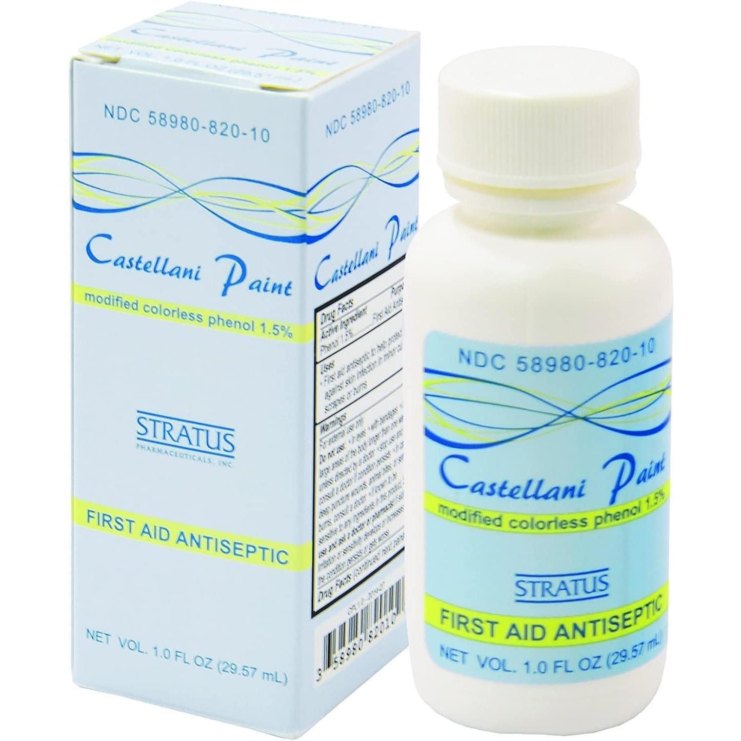 Peinture antiseptique Castellani de Stratus Pharmaceuticals - 1 oz