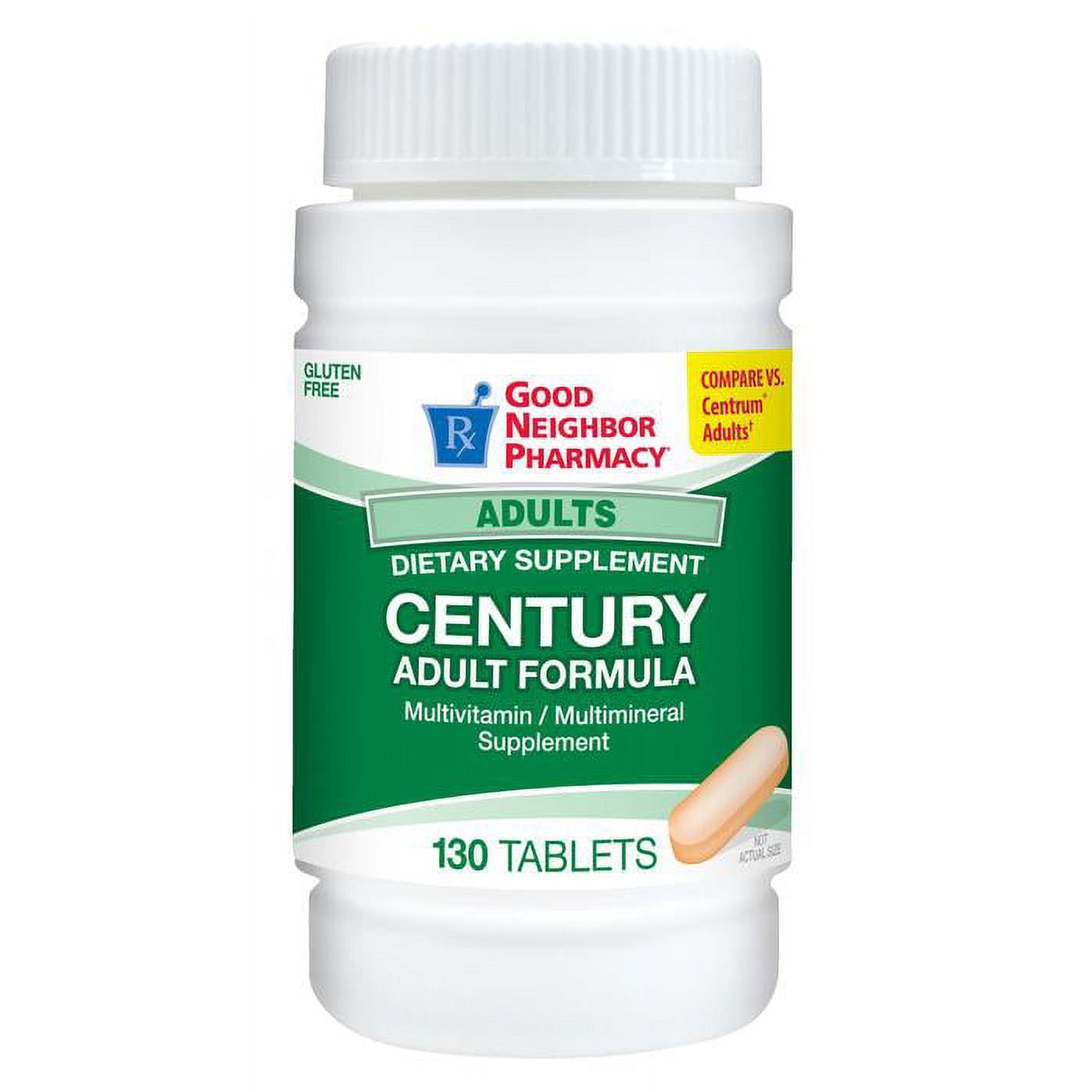 Multivitamines pour adultes Good Neighbor Pharmacy Century - 130 comprimés