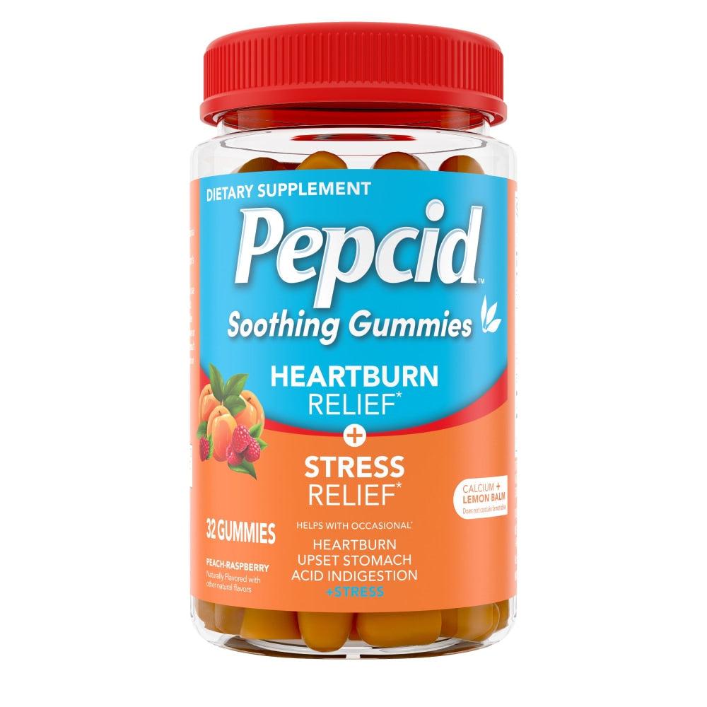 Gummies apaisantes Pepcid pour le reflux acide et le soulagement du stress