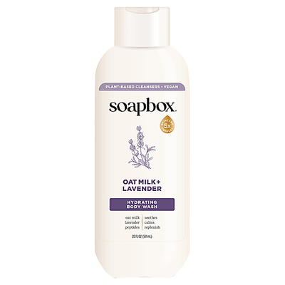 Soapbox Oat Milk and Lavender Body Wash, 20 Oz