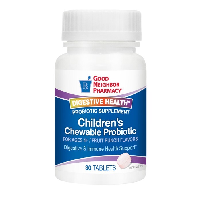 Children's Chewable Probiotic Fruit Punch Tablets - 30 Count