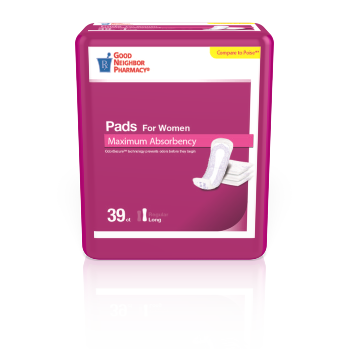 Good Neighbor Pharmacy Bladder Pads for Women - Maximum Absorbency