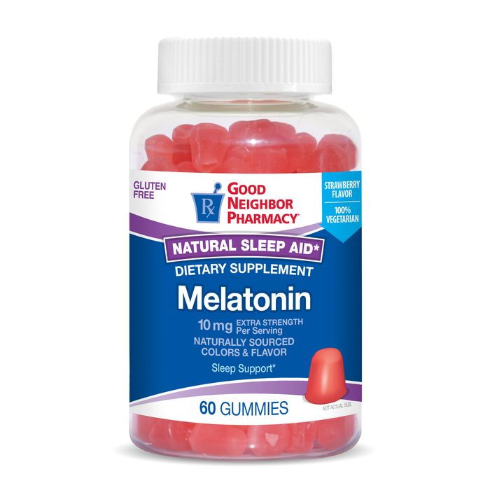 Good Neighbor Pharmacy Melatonin 10mg Strawberry Gummies - 60ct