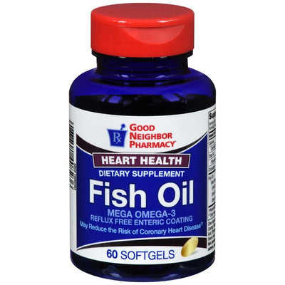 Cápsulas de gel blando recubiertas de enterocitos de aceite de pescado GNP 1000 mg