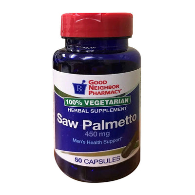 Premium Saw Palmetto Extract - 450mg, 50 Capsules