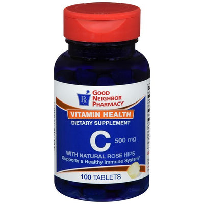 Silver Rod Pharmacy GNP Vitamin C 500 Mg with Rose Hips - 100 Tabs