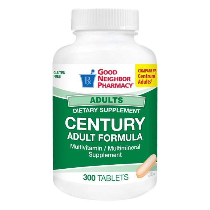Multivitamines pour adultes Century de Good Neighbor Pharmacy, 300 comprimés