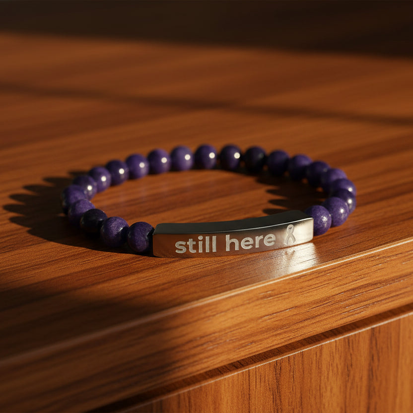 Still Here – Pulsera de Conciencia de Cuentas de Sodalita