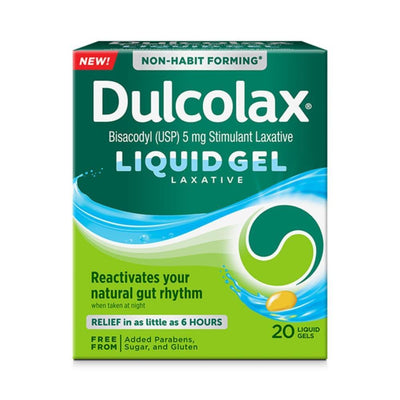 Dulcolax Stimulant Laxative Liquid Gels for Gentle Relief