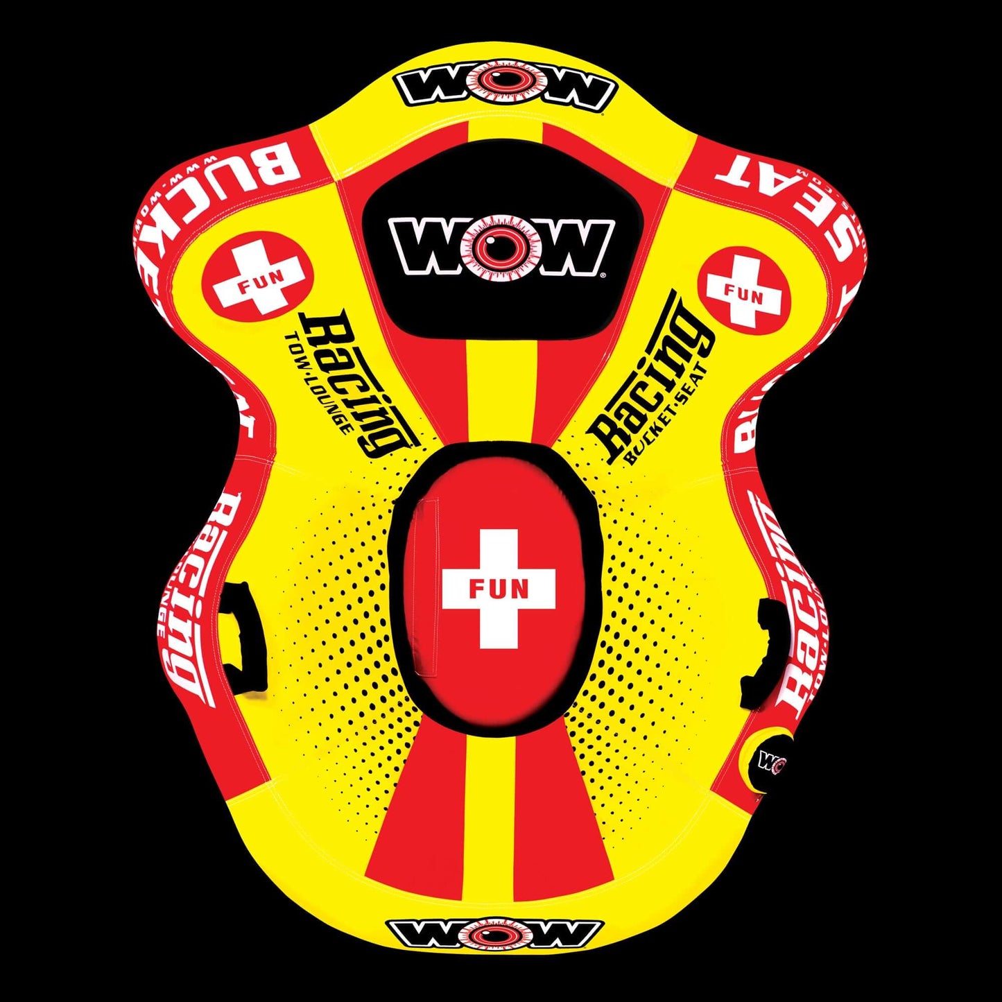 WOW Sports Bucket Seat Towable Water Tube & Lounge Chair