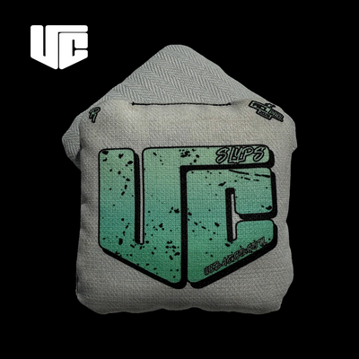 2026 SLYPS CM White & Green Gradient Cornhole Bags - Korvel