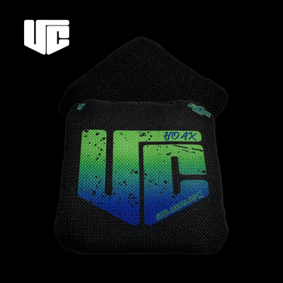 2026 HOAX CM Black & Green Fade Cornhole Bags - Korvel