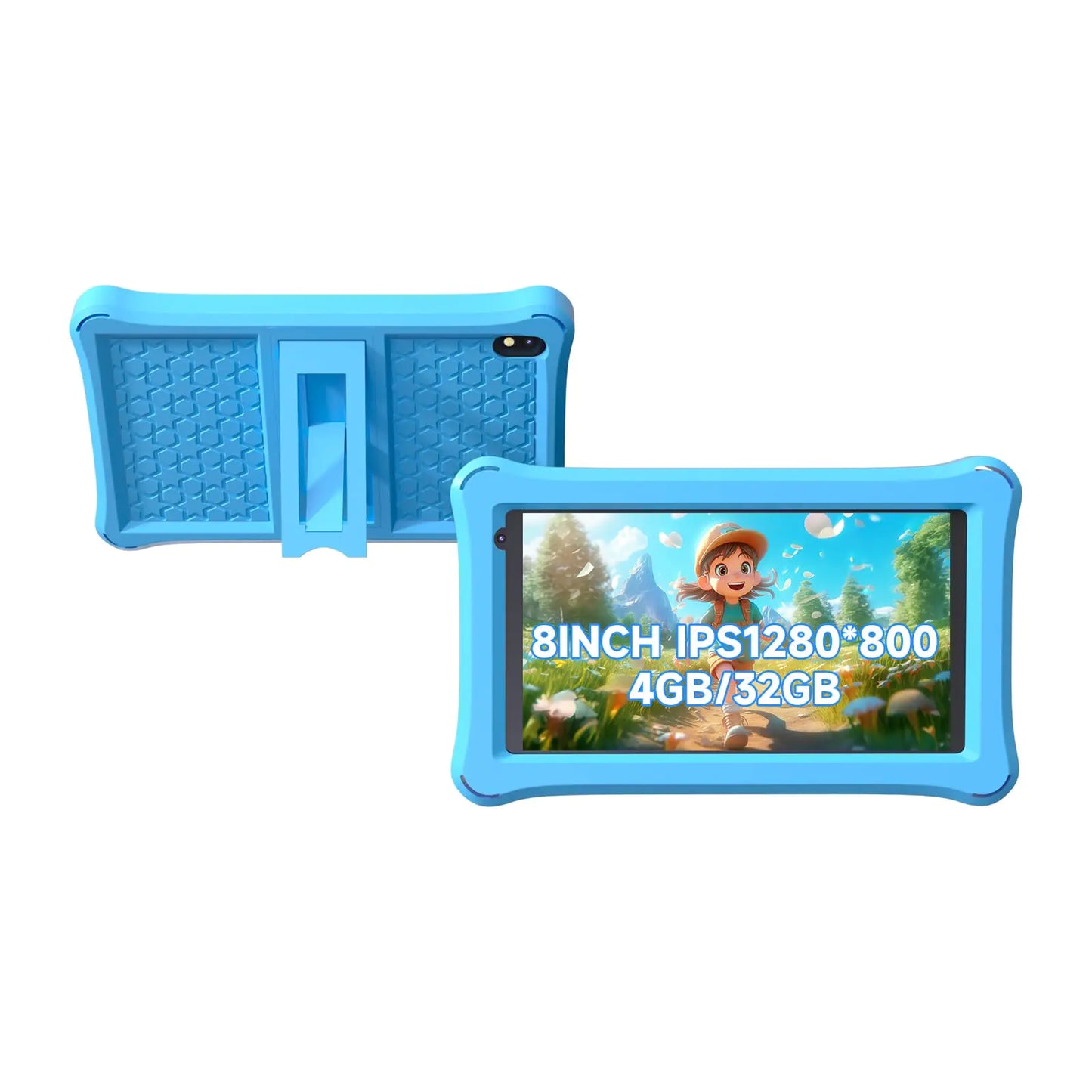 Tableta Premium de 8 Pulgadas para Niños con Controles Parentales y Funda a Prueba de Golpes