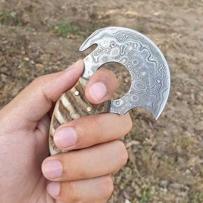 Premium Custom Handmade Skinning Knife with Unique Design - Korvel