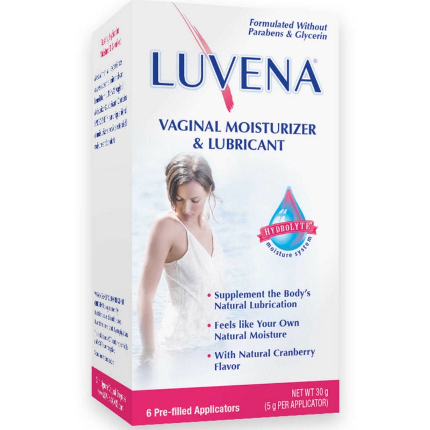 Luvena Prebiotic Vaginal Moisturizer & Lubricant - 6 Pre-Filled Applicators