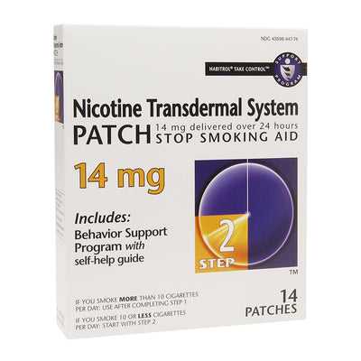 Habitrol Nicotine Transdermal System Patch, Step 2, 14 Mg