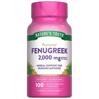 Complément alimentaire à base de fenugrec Nature's Truth 610 mg - 100 capsules