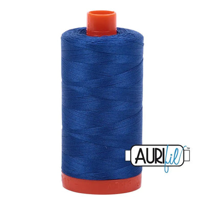 Carrete Grande de Algodón Aurifil 50wt Azul Medio