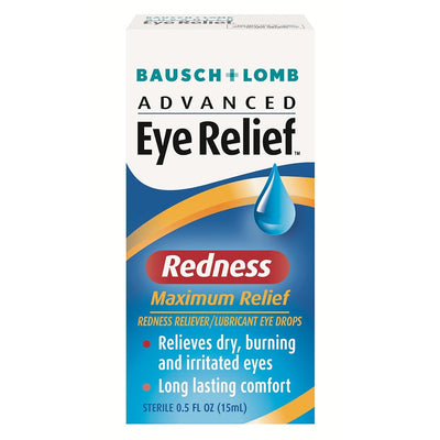 Bausch + Lomb Advanced Eye Relief Lubricant Eye Drops, 0.5 fl oz