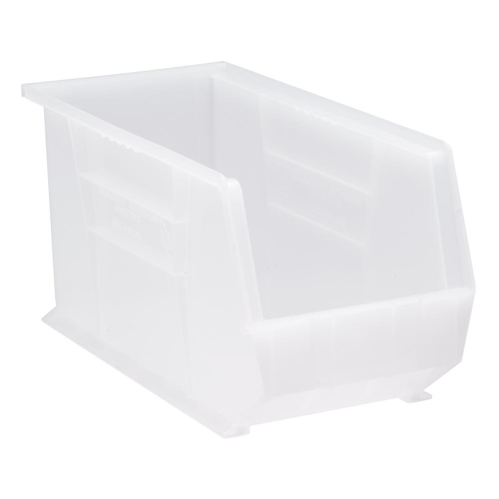 Quantum Storage Ultra Series 7 Gallon Clear Stack and Hang Bin