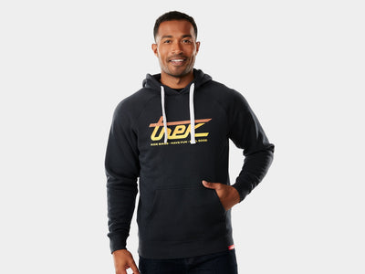 Trek Sunrise Script Hoodie - Dark Navy