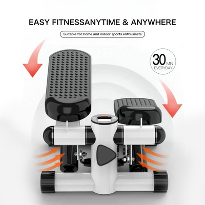 Mini Stepper for Exercise - 300 LBS Loading Capacity, Hydraulic Fitness Stepper with LCD Monitor - Korvel