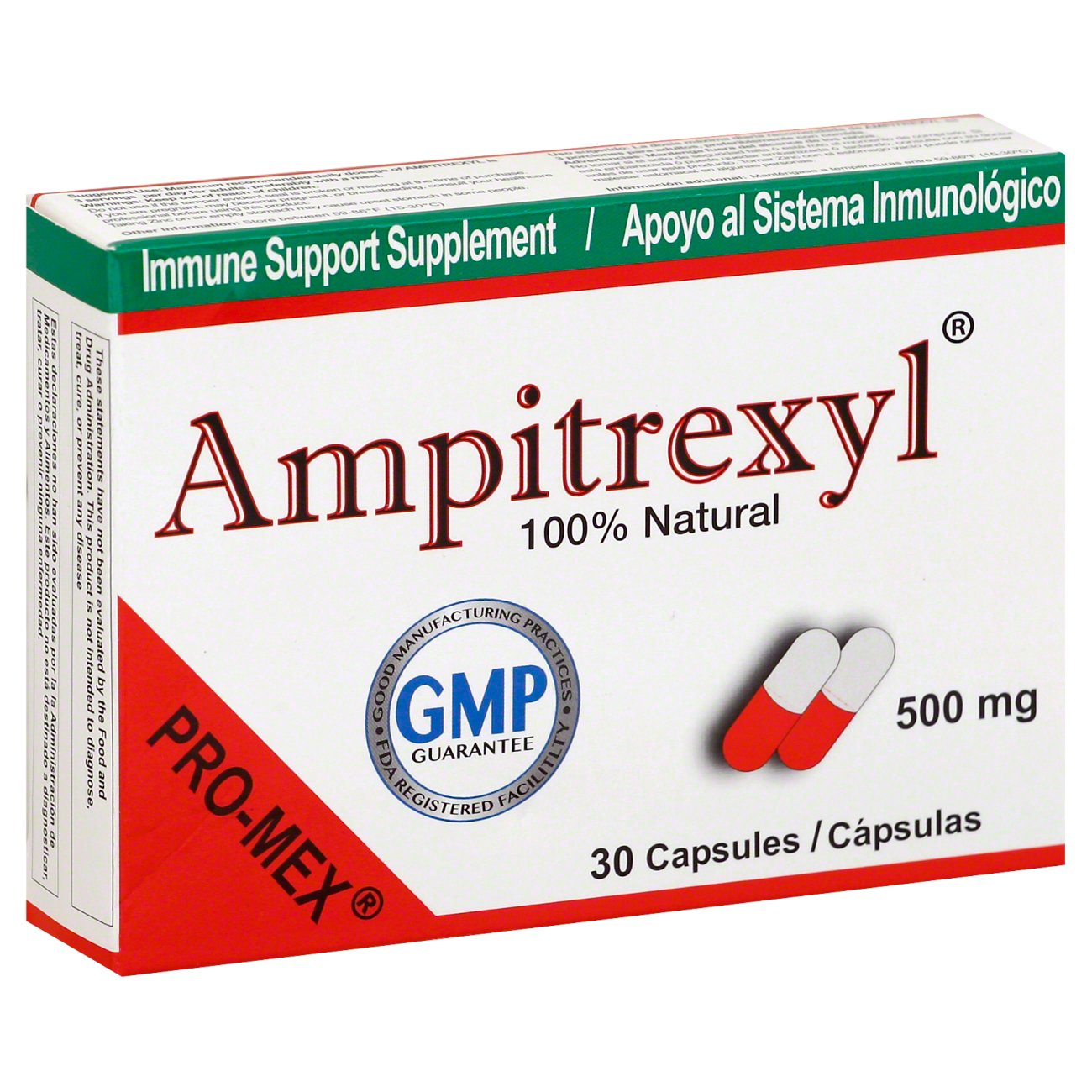 Pro Mex Ampitrexyl 500 mg Capsules - Soutien au bien-être quotidien