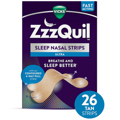 Vicks ZzzQuil Sleep Ultra Nasal Strips - 26 Count