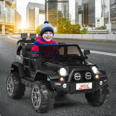 12V 2-Seater Electric Ride-On Car with Remote Control - Black