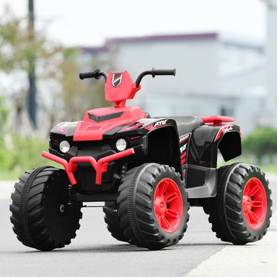 ATV électrique pour enfants 12V avec lumières LED - Rouge