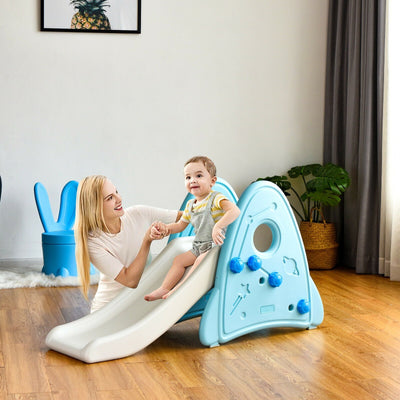 Freestanding Baby Slide Indoor Climber Set - Blue