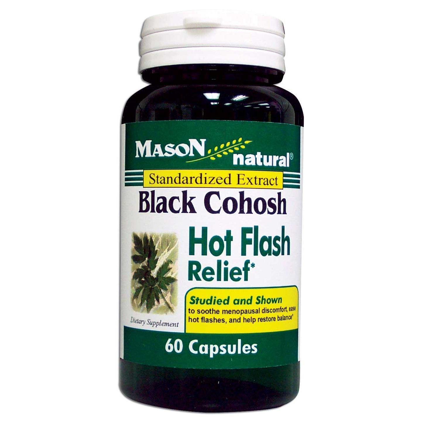 Mason Natural Black Cohosh Standardized Extract Capsules - 60 Count