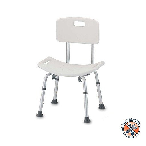Asiento de Baño Nova con Respaldo - Comodidad y Soporte Premium