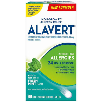 Alavert Tablets - Fresh Mint Flavor for Allergy Relief