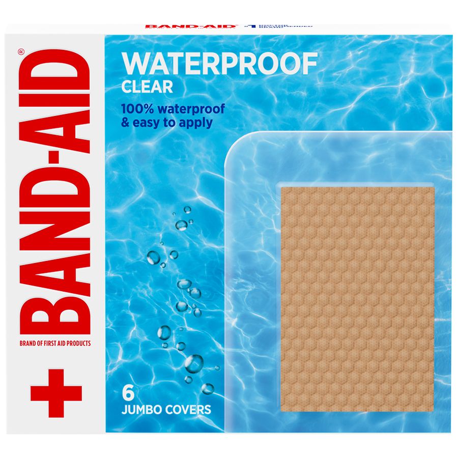 Premium Waterproof Adhesive Bandages - Jumbo Size