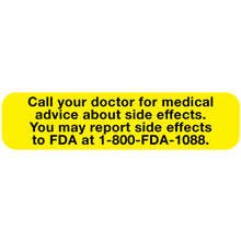 Étiquette de réaction médicamenteuse de la FDA