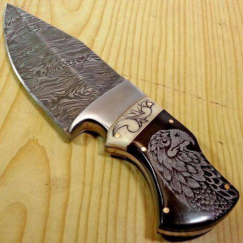 Premium Handmade Damascus Steel Skinning Knife for EDC - Korvel