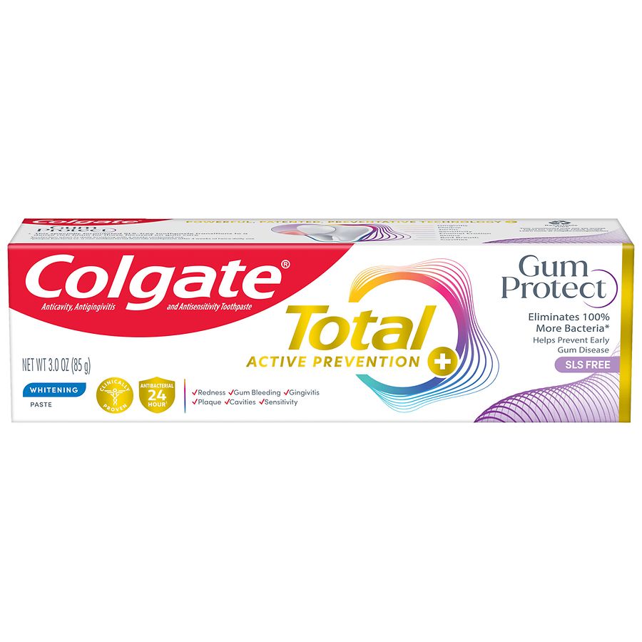 Dentifrice blanchissant Colgate Total Active Prevention Protection des Gencives - Menthe 3 Oz